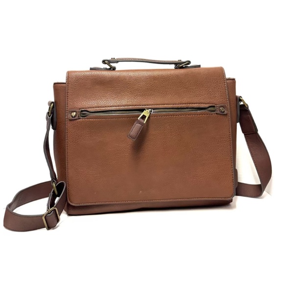 Vtg ALDO Messenger Briefcase Y2K Shoulder Bag / Office Commuter Academia Laptop